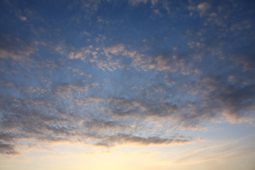 Fototapeta na wymiar Dawn sky