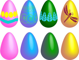 Set of Easter Eggs
