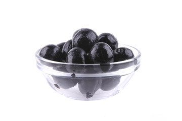 black olive over white