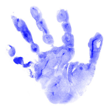 baby left handprint