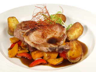 Koteletts vom Spanferkel