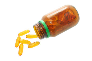 Bottle of Fish Oil Pills