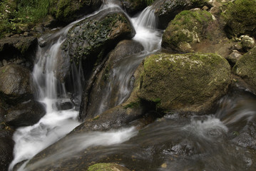 Wasserfall in der Twannschlucht, Twann, Bern,Schweiz