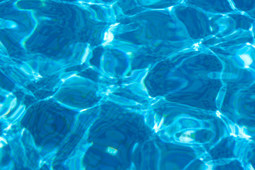 swimming pool with  blue water