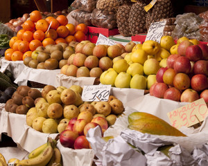 Obststand auf dem Markt