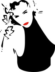Vector Feminino - Woman Vector - Face