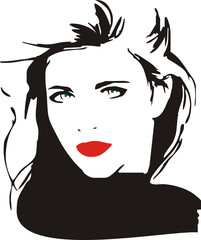 Vector Feminino - Woman Vector - Face