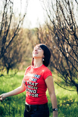 Portrait of beauriful model with bubbles