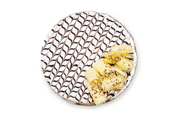 Birthday cake isolated on the white background