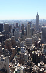 Panoramic view of the New York City skyline