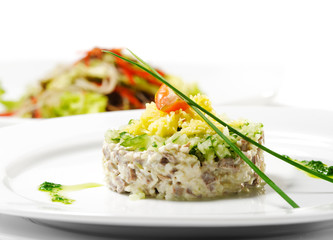 Meat Salad with Vegetable