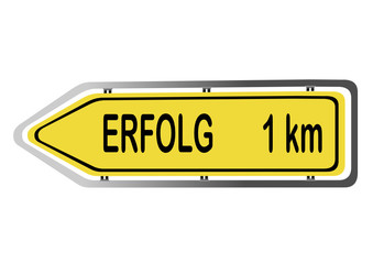 Wegweiser als Schild