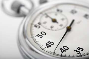close-up of a stopwatch