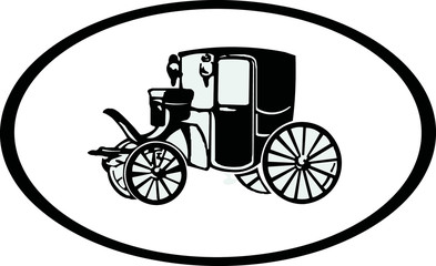 old fashioned carriage with lanterns