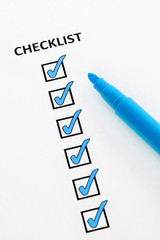 Blue checklist