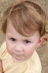 Caricature of a baby girl