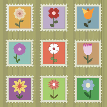 flower stamps