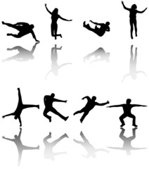 Illustration of sport silhouettes