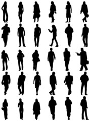 Illustration of people silhouettes