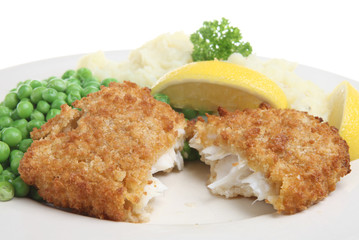 Fish, Peas & Mashed Potato