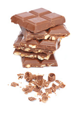 Blocks of chocolate