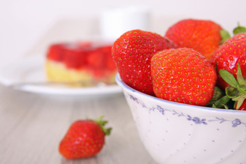 Erdbeeren zum Kaffee