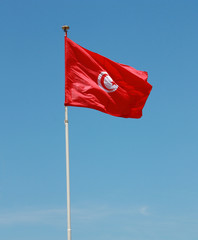 Naklejka na ściany i meble Tunezja flag