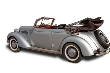 Vintage car isolated