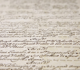 old decorative handwriting