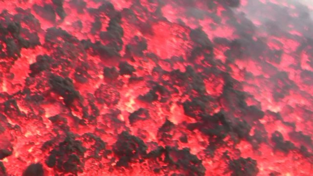 Nahaufnahme von Lava am Etna