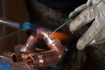soldering copper pipe 1