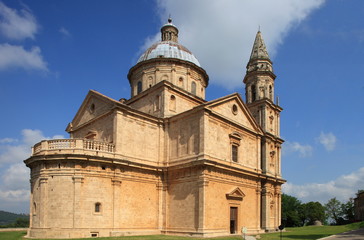 Fototapeta na wymiar Madonna di San Biagio, Montepulciano, toskańskie, Włochy