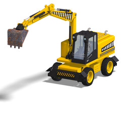 wheel excavator