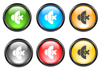 Internet shiny buttons. Vector illustration.