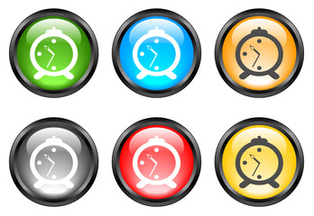 Internet shiny buttons. Vector illustration.