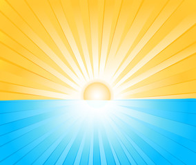 Obraz premium Sunburst vector design