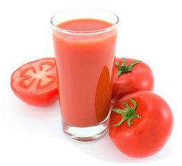 Tomatoes and juice.