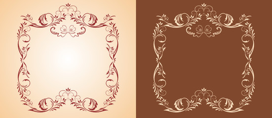 Decorative gold frame