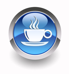 Coffee break glossy icon