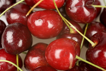 Cherries in a group