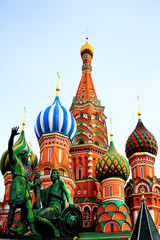 Fototapeta na wymiar Cerkiew Wasyla Błogosławionego na Placu Czerwonym, Moskwa, Rosja