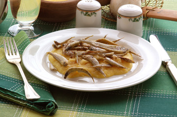 Alborelle con polenta e patate - Secondi pesce Trentino AA