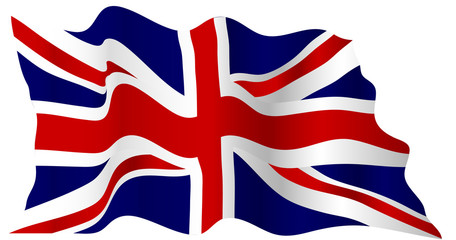 Wavy british flag