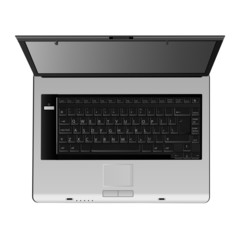 laptop (top view)
