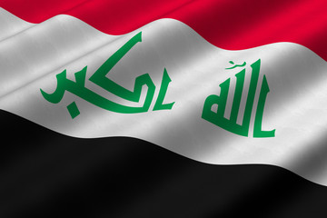 Naklejka premium Iraqi Flag