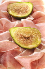 Prosciutto crudo San Daniele con fichi - Antipasto