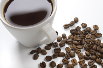 Cup of black coffee