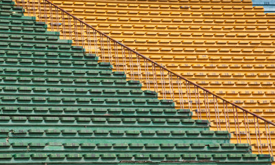 Stadium seats.