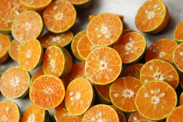 sliced Tangerines