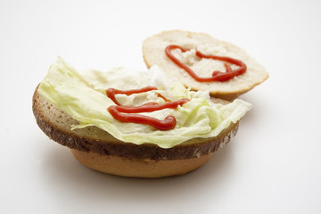 Brötchen belegt